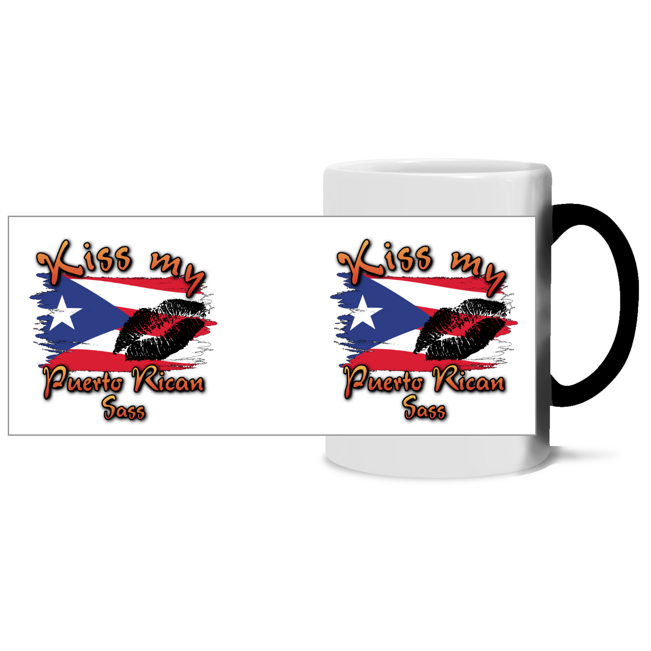 Kiss My Puerto Rican SASS Color-Changing Coffee Cup