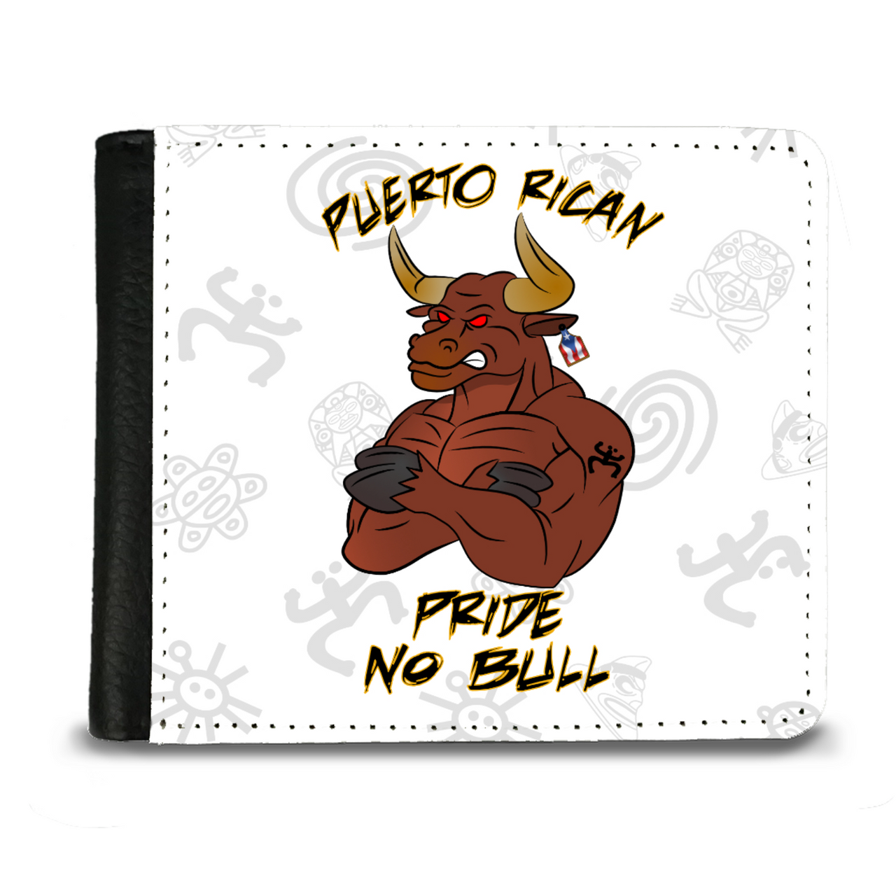 Puerto Rican Pride "No Bull" faux leather gentleman's wallet