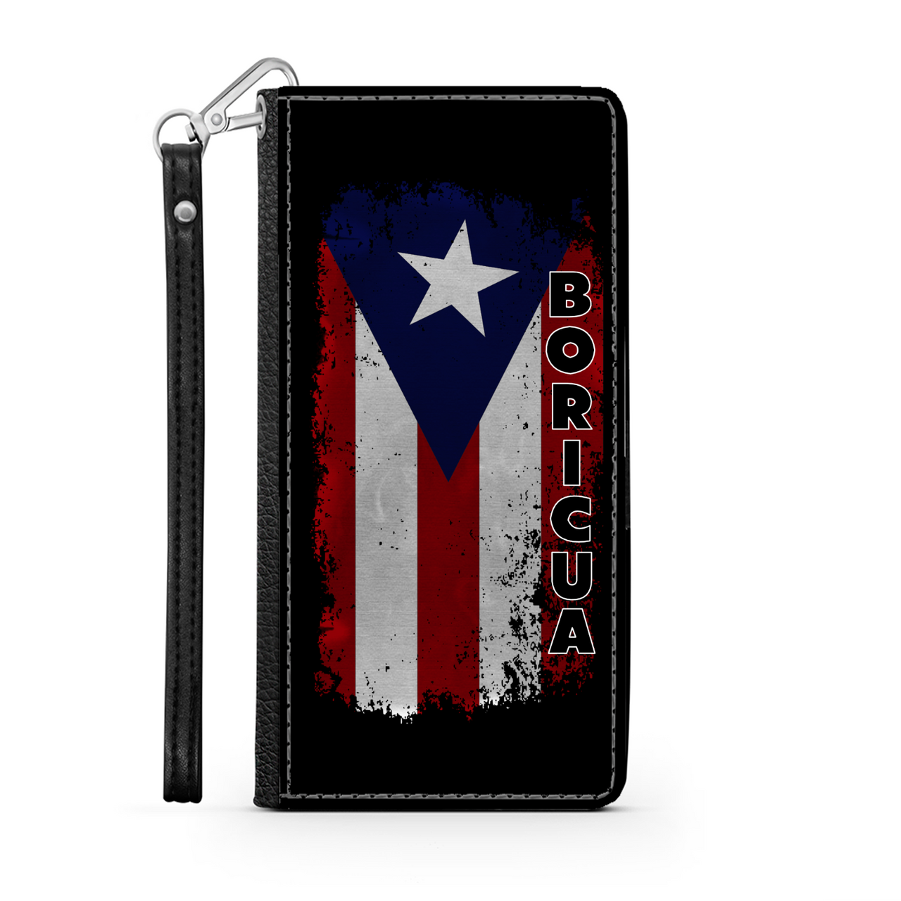 Boricua Distressed Flag Phone Wallet / Case