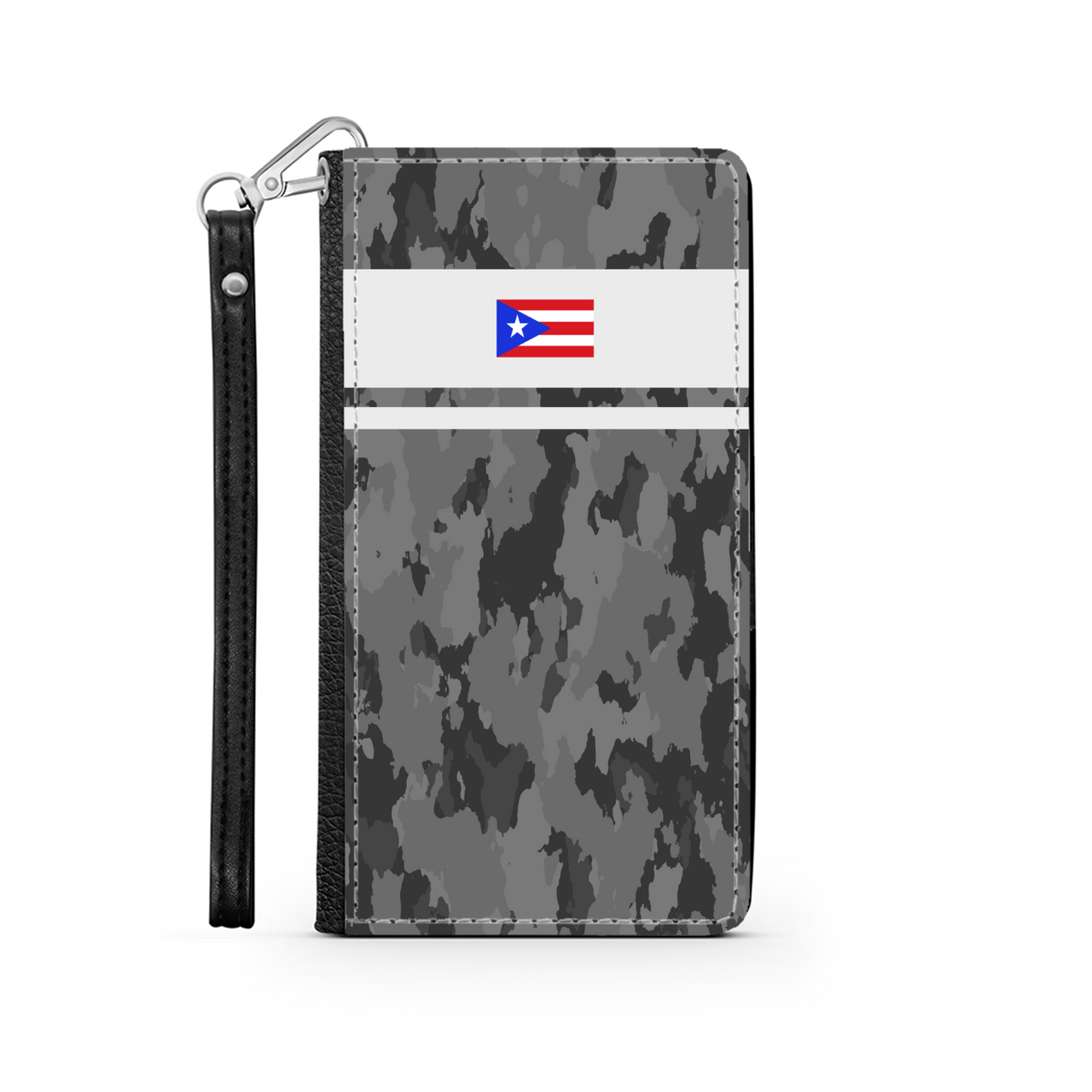 Grey Camo PR Flag Phone Wallet / Case
