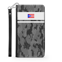Thumbnail for Grey Camo PR Flag Phone Wallet / Case