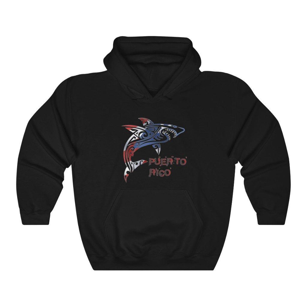 Puerto Rico Shark - Unisex Heavy Blend™ Hooded Sweatshirt - Puerto Rican Pride