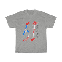 Thumbnail for 51st Unisex Heavy Cotton Tee - Puerto Rican Pride