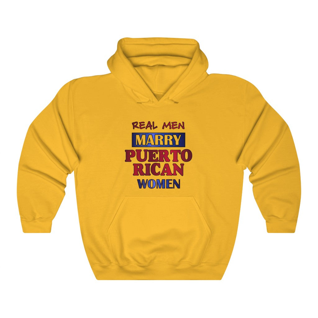 Real Men Marry Puerto Ricans Unisex Heavy Blend™ Hooded Sweatshirt