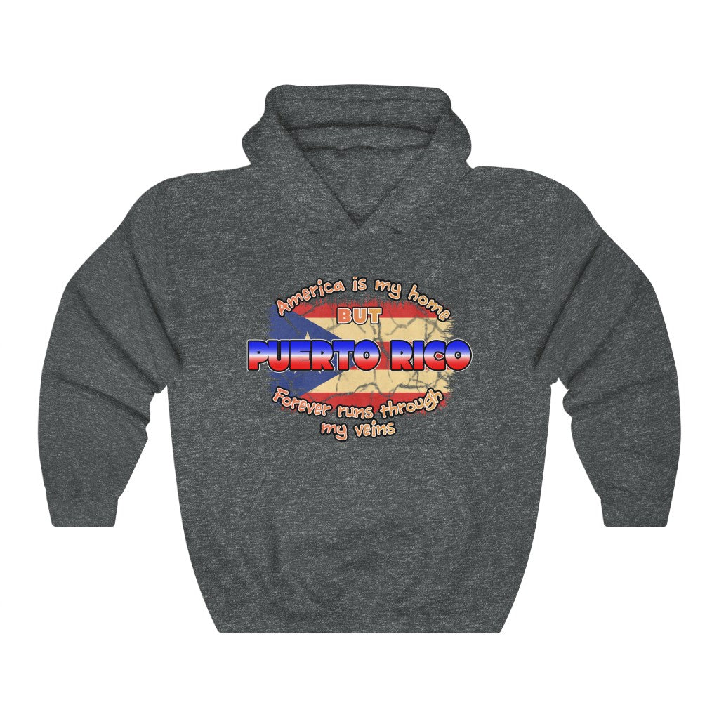 Puerto Rico In My Veins - Unisex Heavy Blend™ Hooded Sweatshirt