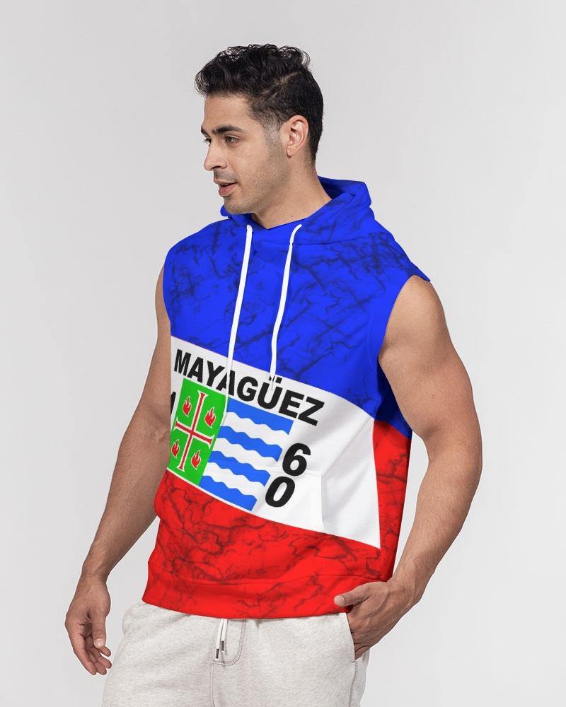 Mayaguez Premium Heavyweight Sleeveless Hoodie - Puerto Rican Pride