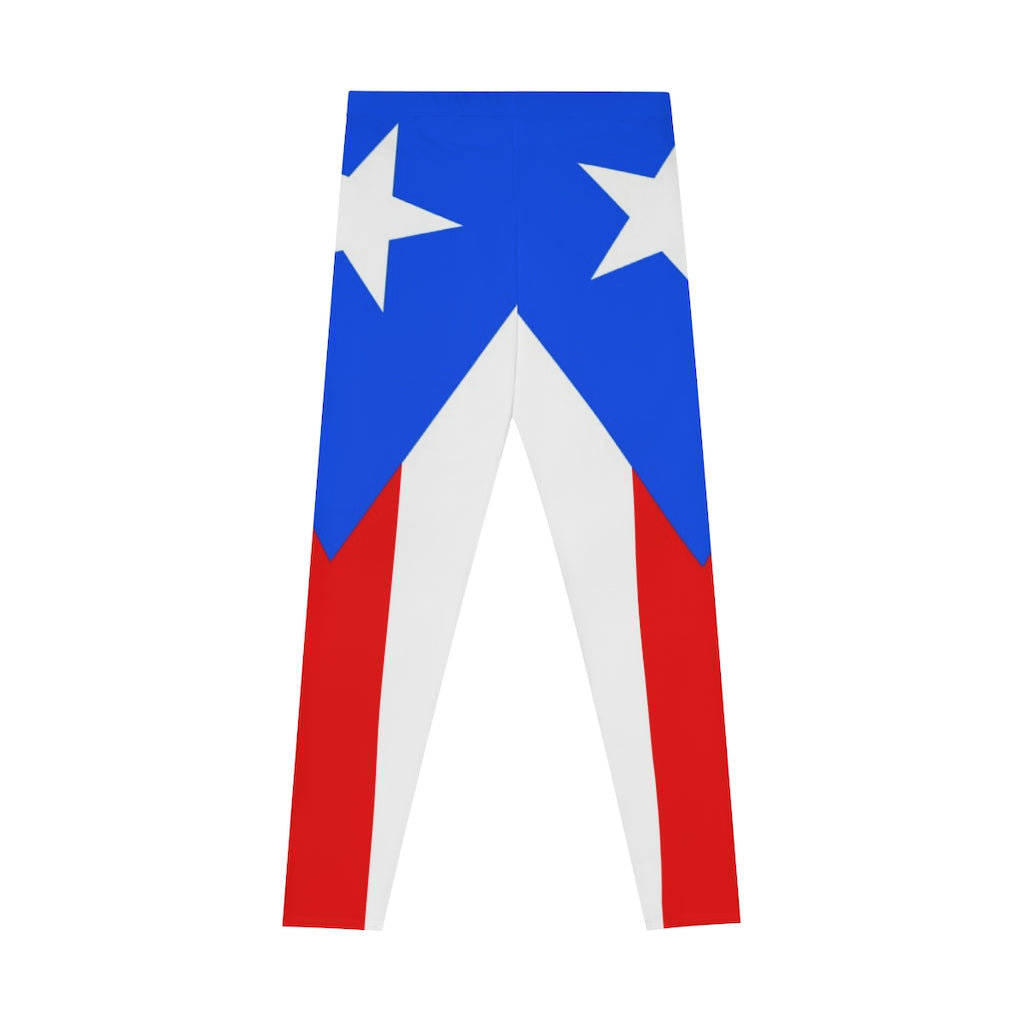 Puerto Rico Flag Stretchy Leggings