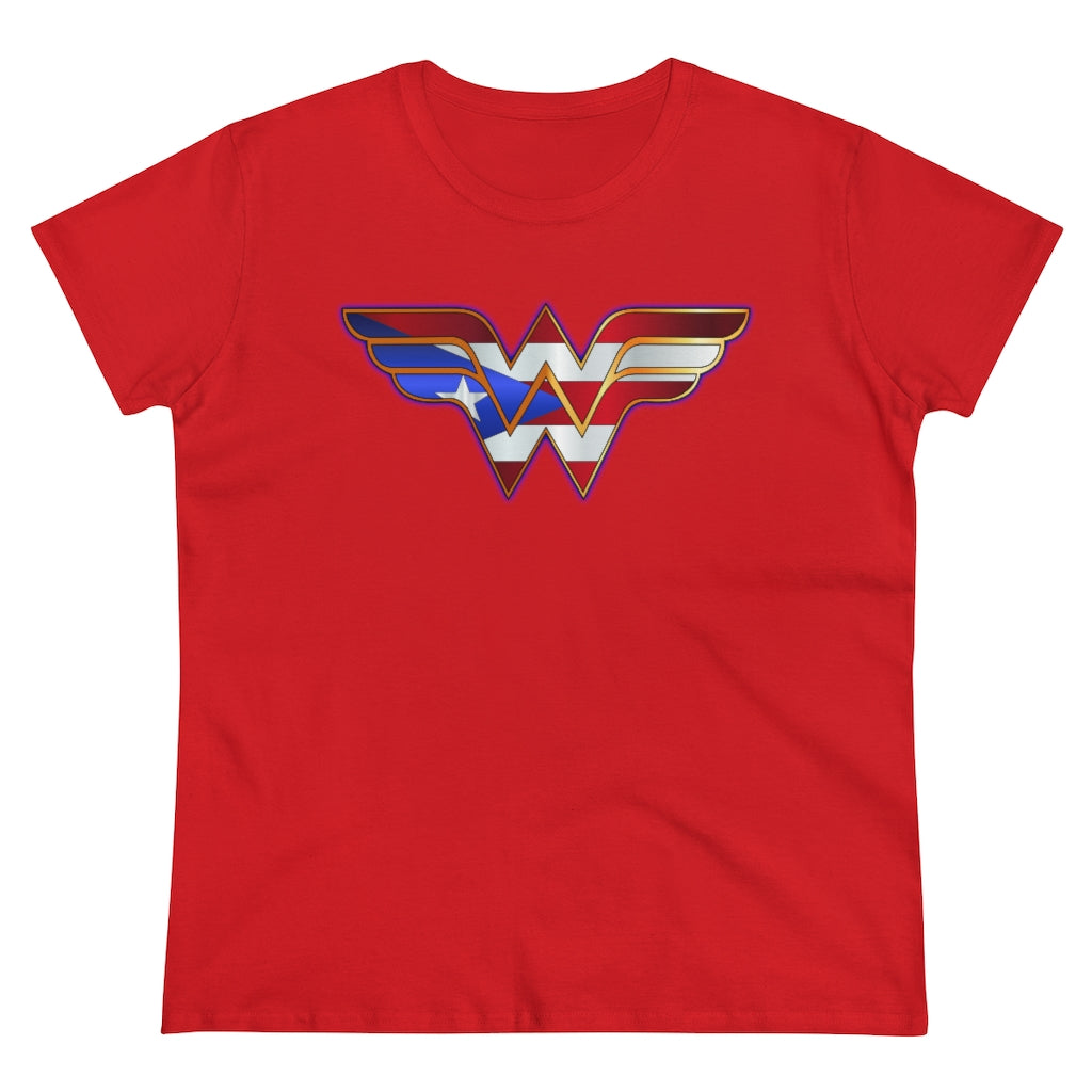 Boricua Wonder Woman 3 Ladies' 5.3 oz. T-Shirt