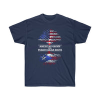 Thumbnail for American Grown W/ PR Roots 2 - Unisex Ultra Cotton Tee