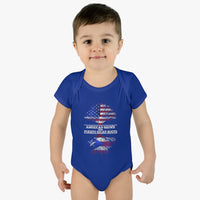 Thumbnail for American Grown W/ Puerto Rican Roots Infant Baby Rib Bodysuit
