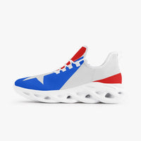 Thumbnail for Puerto Rico Flag - Bounce Mesh Knit Sneakers - White