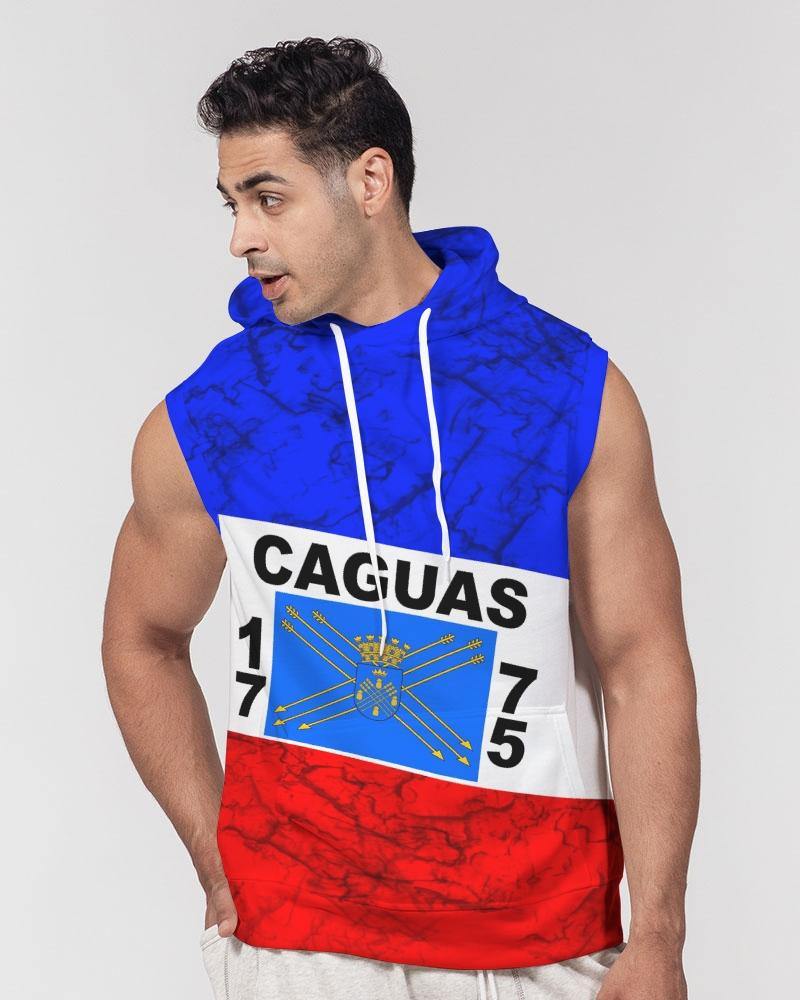 Caguas Premium Heavyweight Sleeveless Hoodie - Puerto Rican Pride
