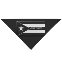 Thumbnail for Pet Bandana Black Puerto Rico Flag