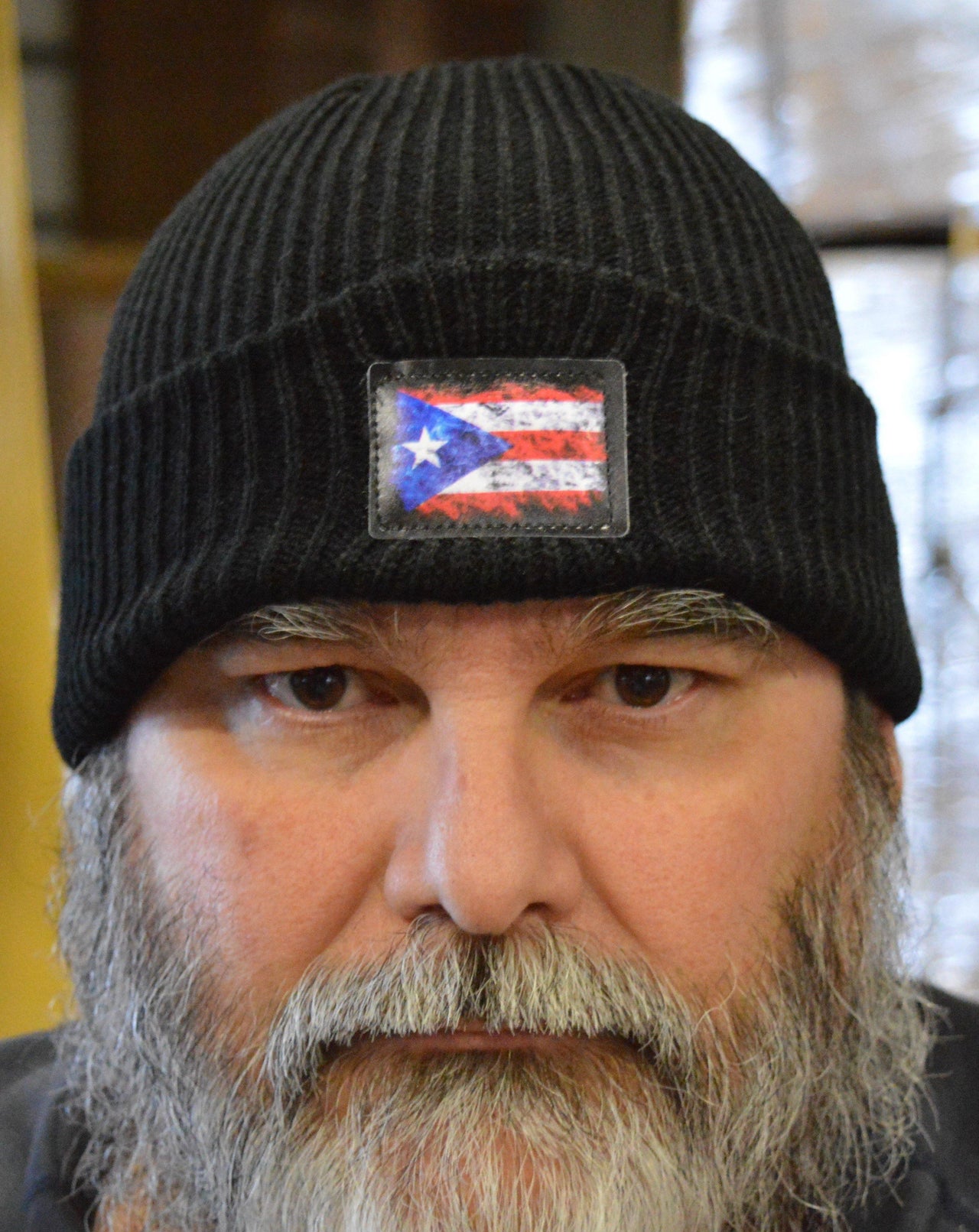 Black Beanie With Flag - Puerto Rican Pride