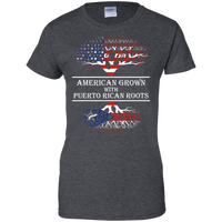 Thumbnail for Ladies Tee - American With Puerto Rican Roots - Ladies