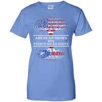 Thumbnail for Ladies Tee - American With Puerto Rican Roots - Ladies