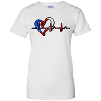 Thumbnail for Ladies Tee - Heartbeats For Puerto Rico - Ladies Tee