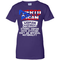 Thumbnail for Ladies Tee - Puerto Rican Woman Because...