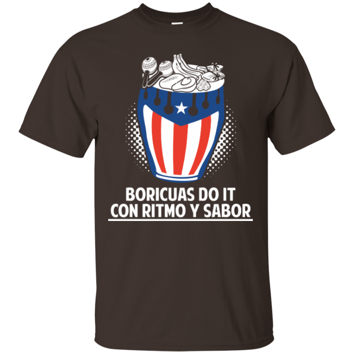 Shirt - Boricua Con Ritmo Y Sabor