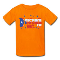 Thumbnail for 100% Boricua Kids' T-Shirt - orange