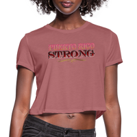 Thumbnail for PR STrong Women's Cropped T-Shirt - mauve