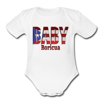 Thumbnail for Baby Bori Organic Short Sleeve Baby Bodysuit - white