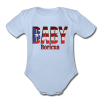 Thumbnail for Baby Bori Organic Short Sleeve Baby Bodysuit - sky