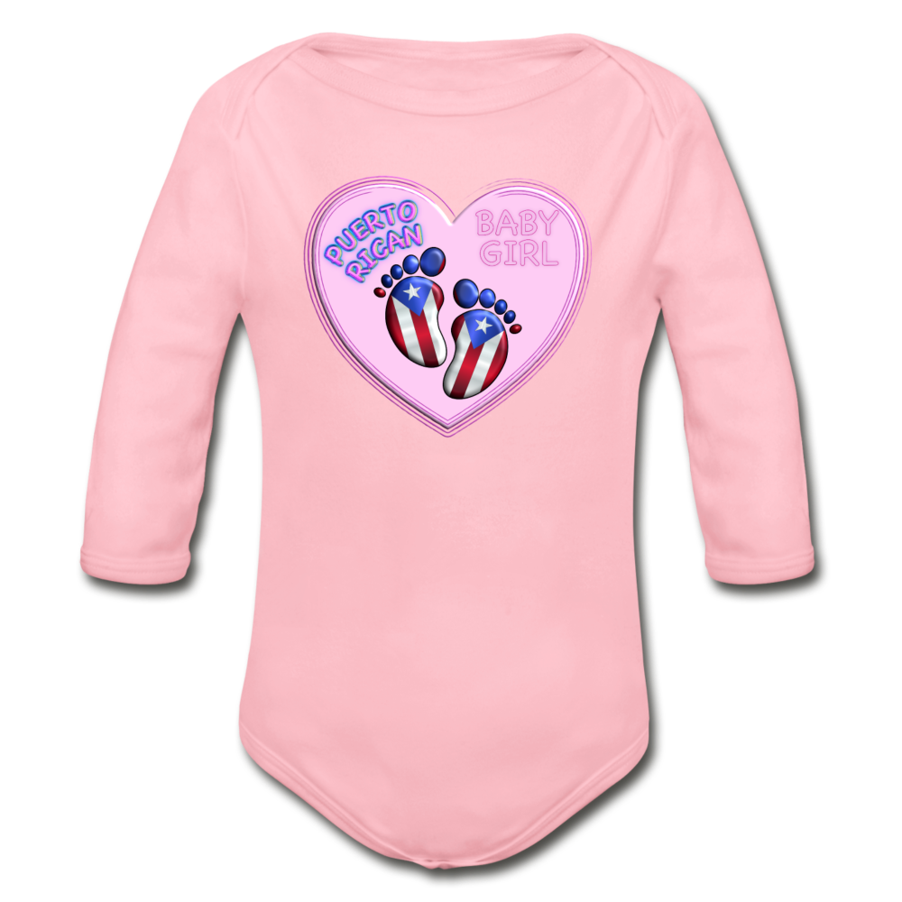 Baby Girl Organic Bodysuit - light pink