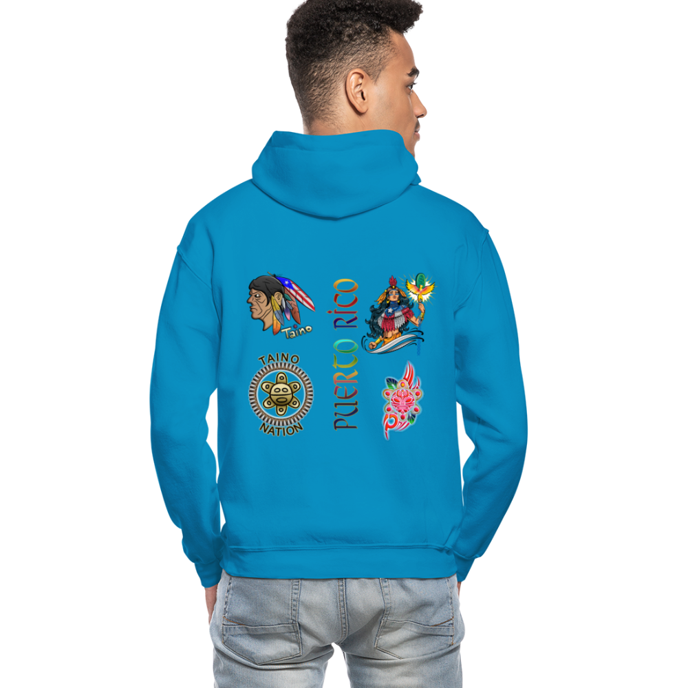 WARRIOR NATION Pullover Hoodie - turquoise