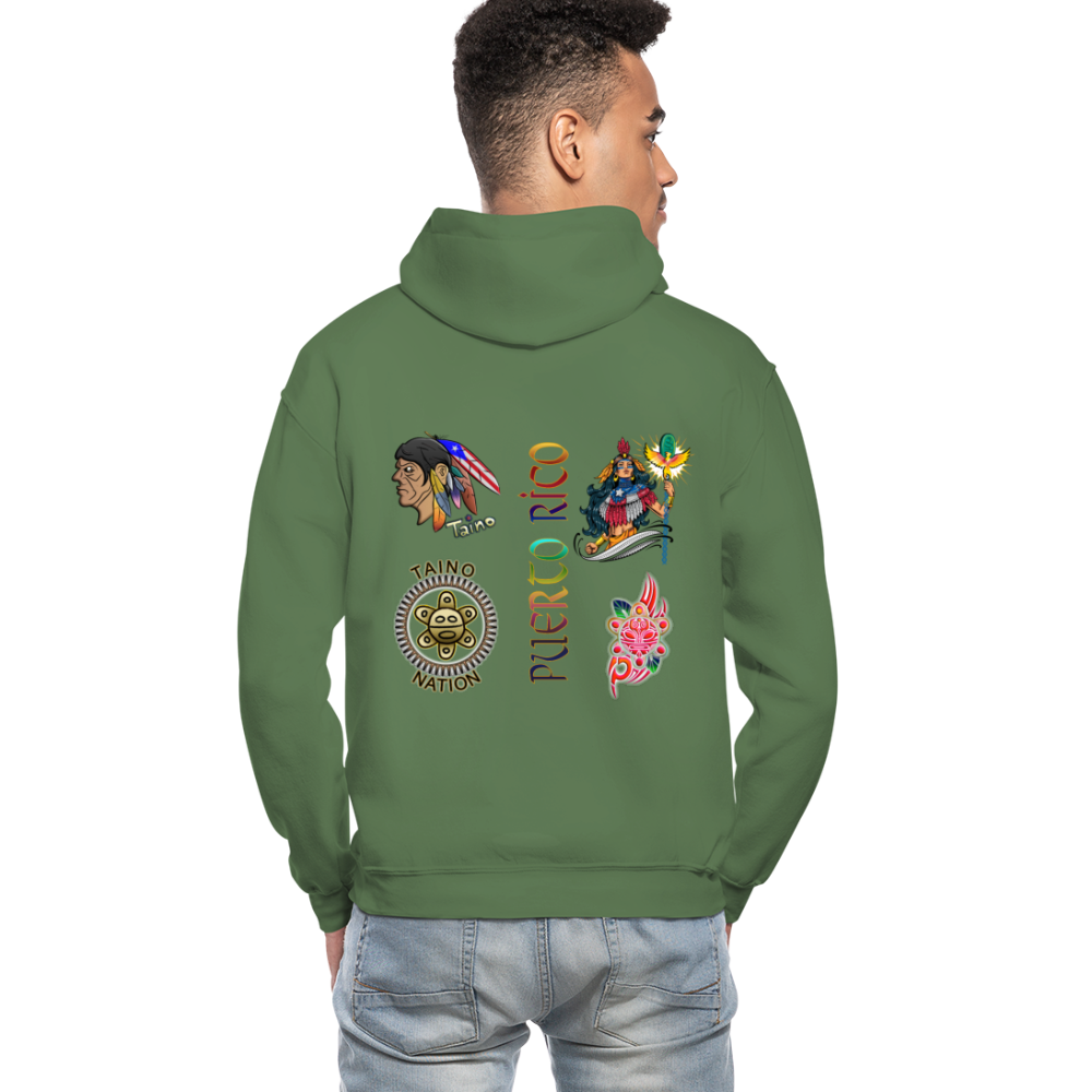 WARRIOR NATION Pullover Hoodie - military green