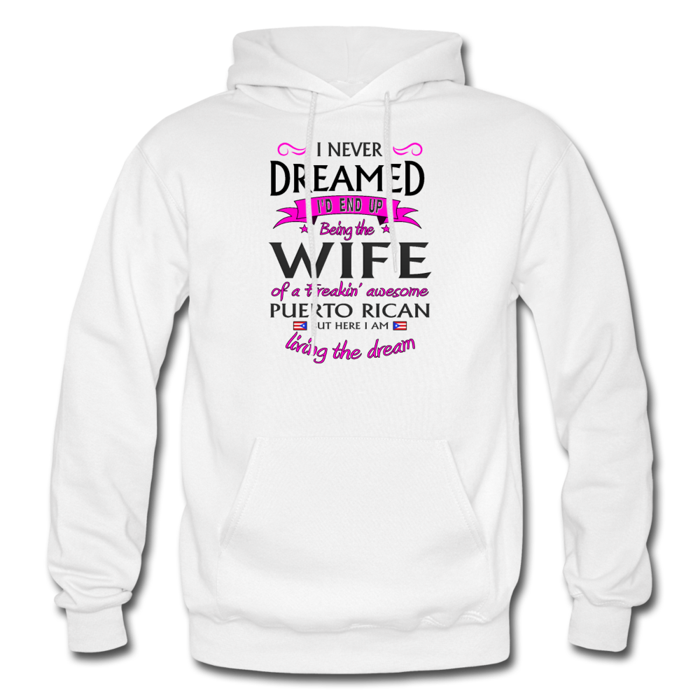 WIFE of Awesome PR HD Pullover Hoodie - white