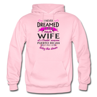 Thumbnail for WIFE of Awesome PR HD Pullover Hoodie - light pink
