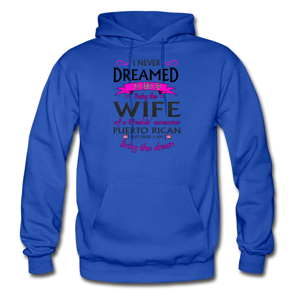 WIFE of Awesome PR HD Pullover Hoodie - royal blue