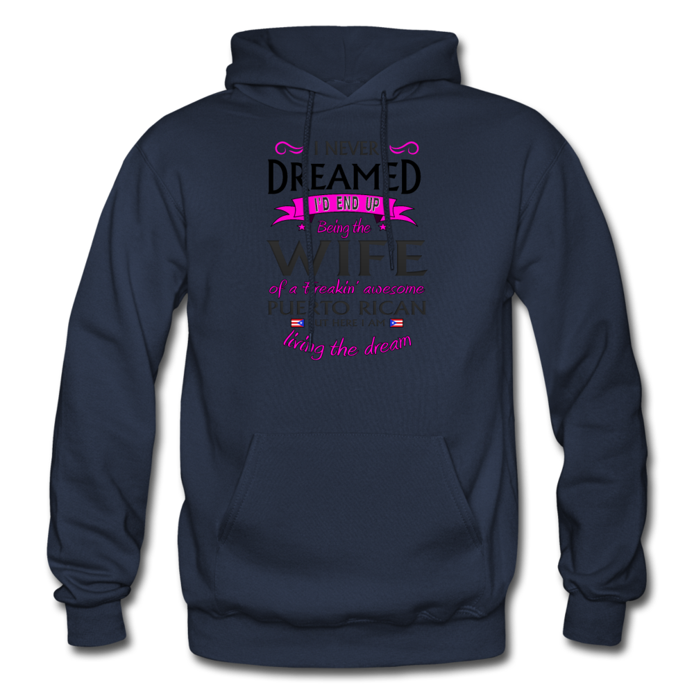 WIFE of Awesome PR HD Pullover Hoodie - navy