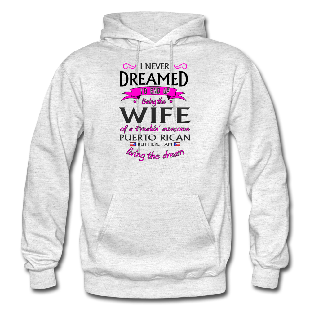WIFE of Awesome PR HD Pullover Hoodie - light heather gray