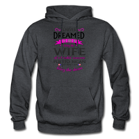 Thumbnail for WIFE of Awesome PR HD Pullover Hoodie - charcoal gray