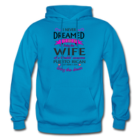 Thumbnail for WIFE of Awesome PR HD Pullover Hoodie - turquoise