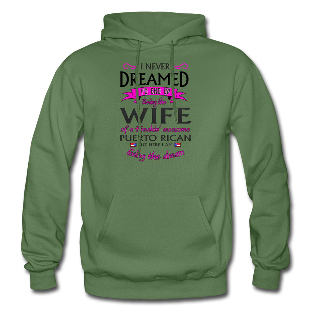 WIFE of Awesome PR HD Pullover Hoodie - military green