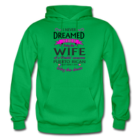 Thumbnail for WIFE of Awesome PR HD Pullover Hoodie - kelly green