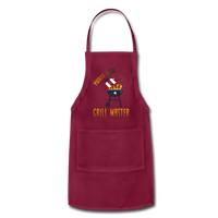 Thumbnail for Grill Master Adjustable Apron - burgundy