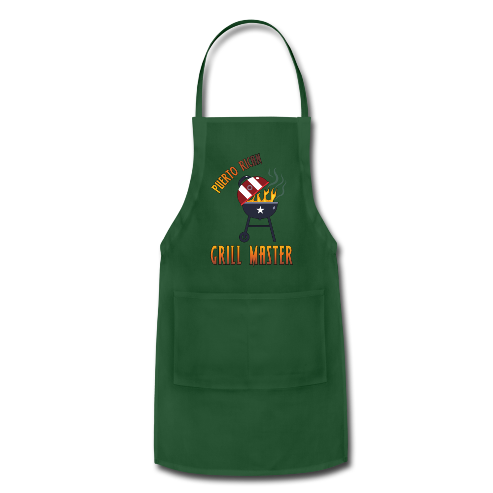 Grill Master Adjustable Apron - forest green
