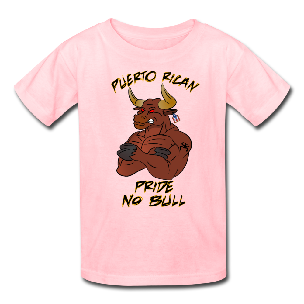 Puerto Rican Pride No Bull Kids' T-Shirt - pink