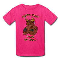 Thumbnail for Puerto Rican Pride No Bull Kids' T-Shirt - fuchsia