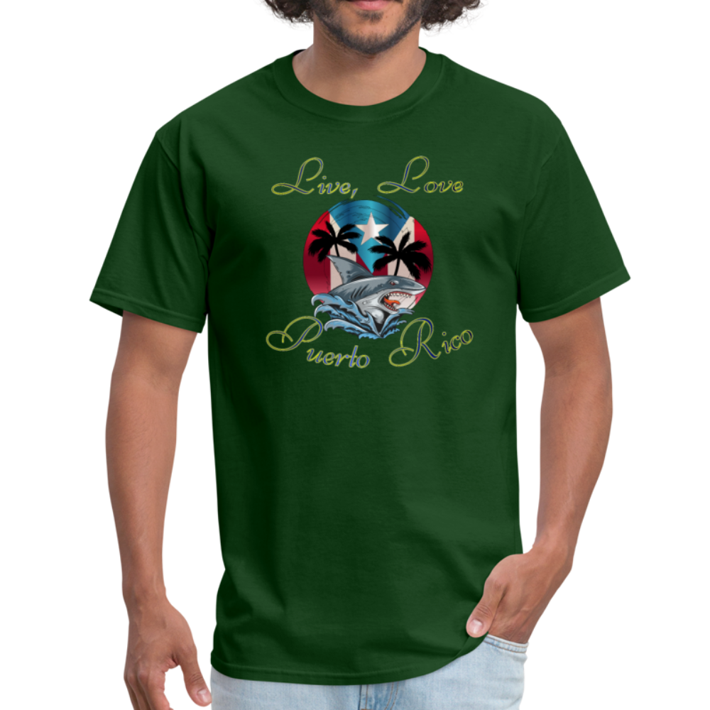 LIVE LOVE PUERTO RICO - Unisex Classic T-Shirt - forest green