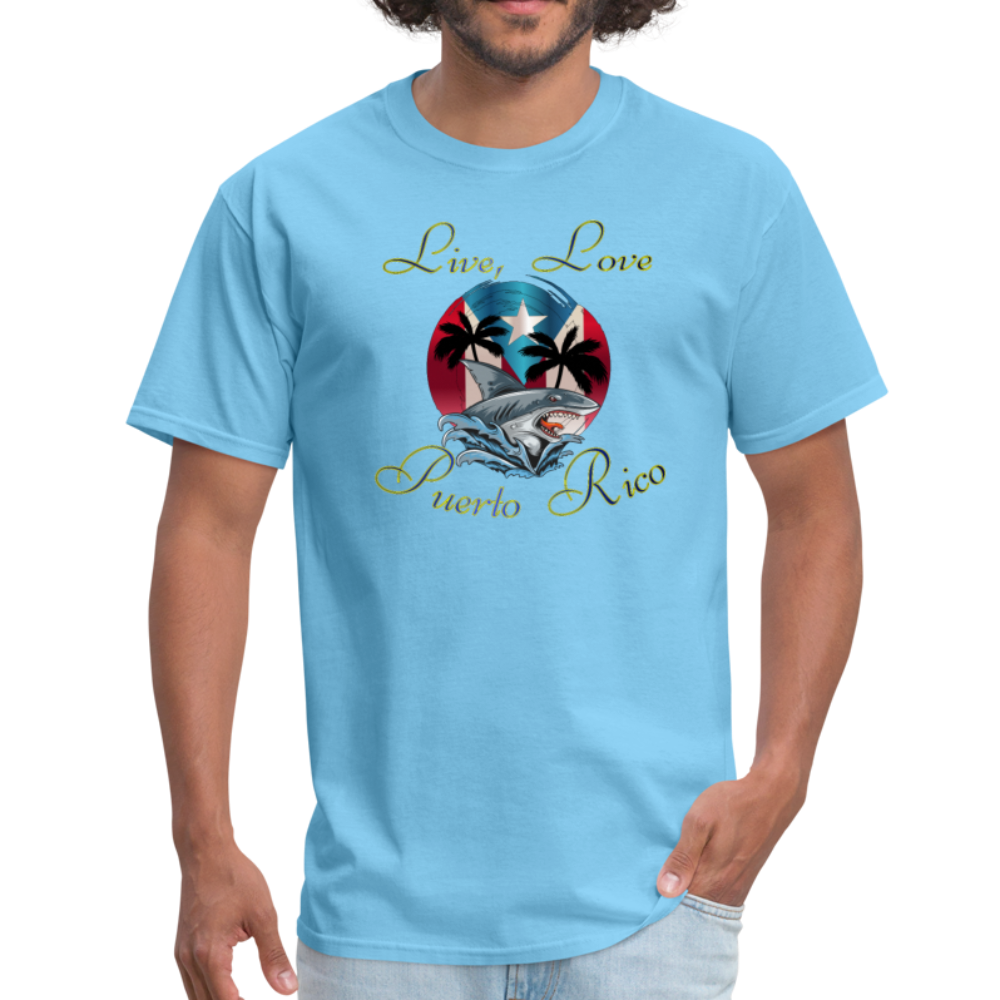 LIVE LOVE PUERTO RICO - Unisex Classic T-Shirt - aquatic blue