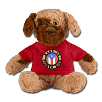 Thumbnail for Made In Puerto Rico Stuffed Dog - red