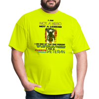 Thumbnail for I Am One Percent Who Served - Unisex Classic T-Shirt - safety green
