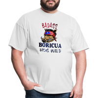 Thumbnail for Badass Boricua Hog Wild - Unisex Classic T-Shirt - white
