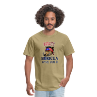 Thumbnail for Badass Boricua Hog Wild - Unisex Classic T-Shirt - khaki