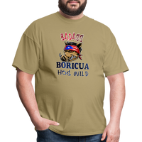 Thumbnail for Badass Boricua Hog Wild - Unisex Classic T-Shirt - khaki